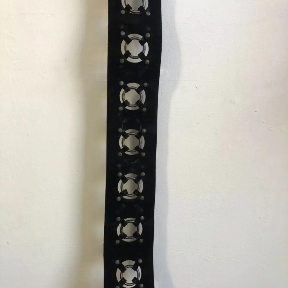 🔥 DOLCE & GABBANA BLACK SUEDE‎ & LEATHER BELT D&G